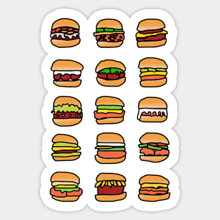 Hamburgers Sticker